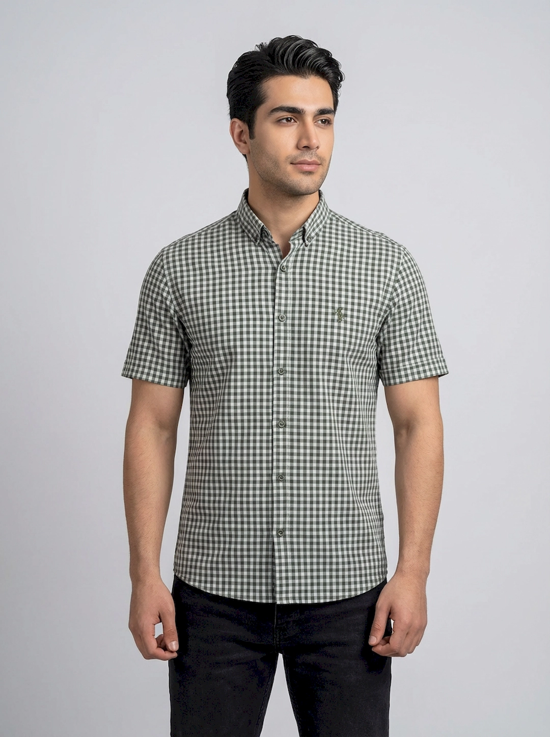 پیراهن چهارخانه مردانه 3717